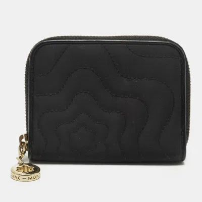 Pre-owned Montblanc Starisma Alcina Black Satin Coin Purse