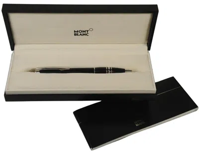 Pre-owned Montblanc Starwalker Black Resin Ballpoint Pen With Original Box & Papers 2005