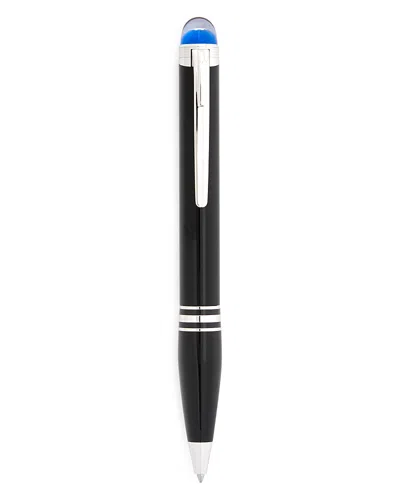 Montblanc Starwalker Platinum-plated Resin Ballpoint Pen In Black