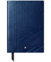 Montblanc Starwalker Space Blue Leather Notebook In Blue