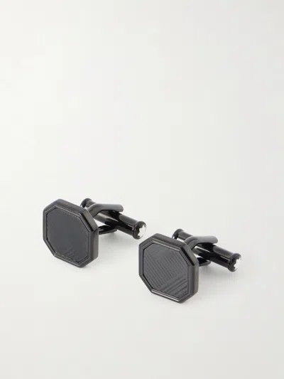 Montblanc Starwalker Stainless Steel Cufflinks In Black