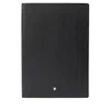 Montblanc Stationery Lined Notebook- Black In Black