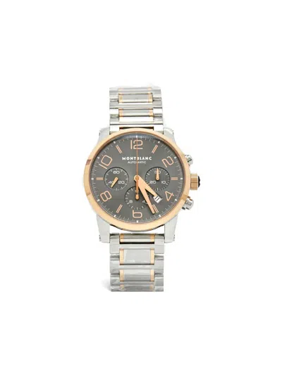 Pre-owned Montblanc Steel Gold Chronograph 40mm