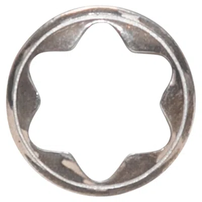 Pre-owned Montblanc Sterling Silver & Pearl  Star Ring Size 7.5 In Multiple