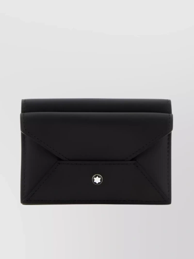 Montblanc Streamlined Envelope Wallet Design In Black