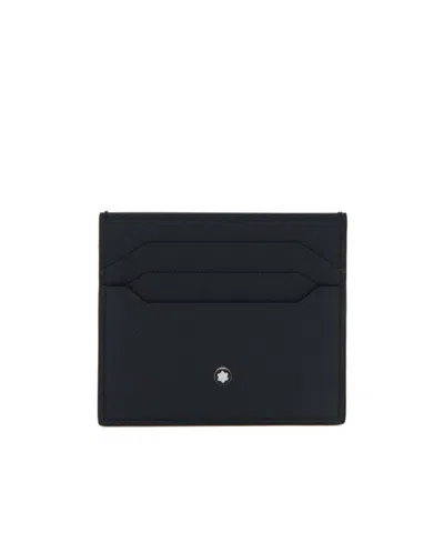 Montblanc Stud Detailed Cardholder In Black