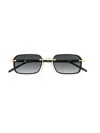 Montblanc Square-frame Sunglasses In Black