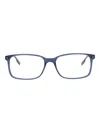 Montblanc 54mm Rectangular Optical Glasses In Blue