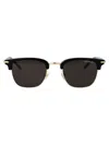 Montblanc Mb0242s Sunglasses In 001 Black Black Grey
