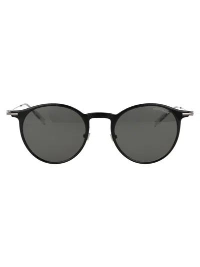 Montblanc Mb0097s Sunglasses In Black