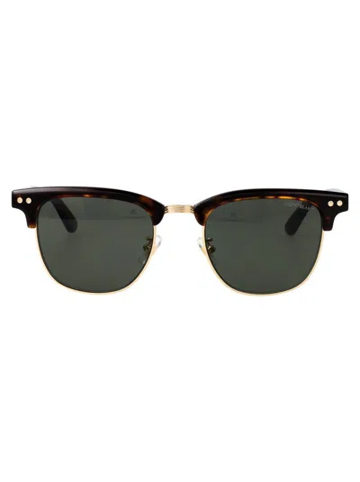 Montblanc Mb0382s Sunglasses In Gray