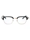 Montblanc Silver-silver-transparent Metal Sunglasses In Black