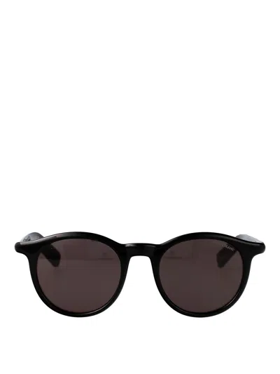 Montblanc Mb0398s Sunglasses In Black-black-grey