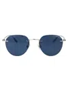 Montblanc Round-frame Sunglasses In Blue