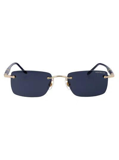 Montblanc Mb0344s Sunglasses In Gold