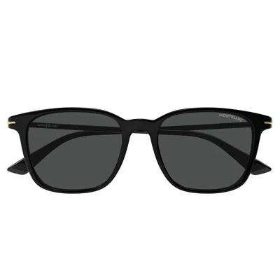 Montblanc Sunglasses Mb0338 S 001 Black/grey Men