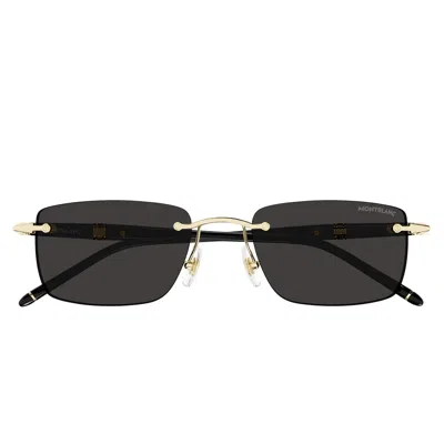Montblanc Sunglasses Mb0344 S 001 Black/grey Men