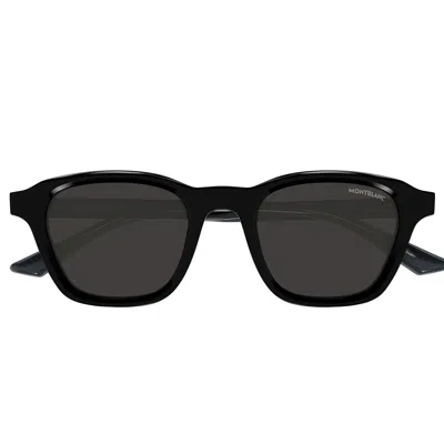 Montblanc Sunglasses Mb0384 S 001 Black/grey Men