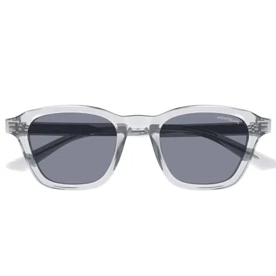 MONTBLANC MONTBLANC SUNGLASSES MB0384 S 004 GREY/GREY MEN