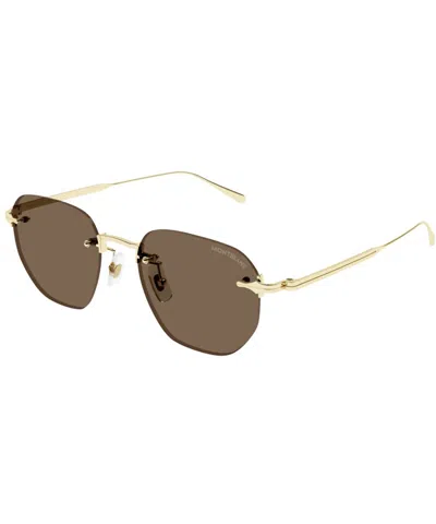 Montblanc Sunglasses Mb0405s In Brown