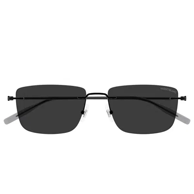 Montblanc Sunglasses Mb0429 S 001 Black/gray For Men