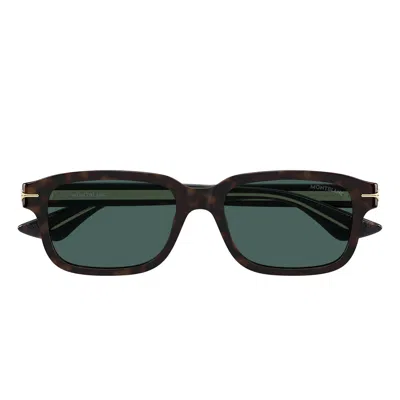 Montblanc Sunglasses Mb0436 S 002 Brown/green Men