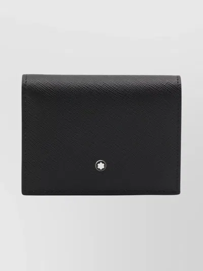 Montblanc Textured Finish Wallets And Cardholders Collection In Black