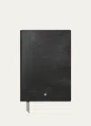 Montblanc Textured Leather Notebook In Black
