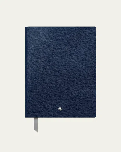 Montblanc Textured Leather Notebook In Brown Pattern