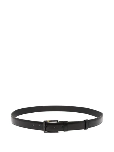Montblanc Textured-finish Buckle-fastening Belt In Black