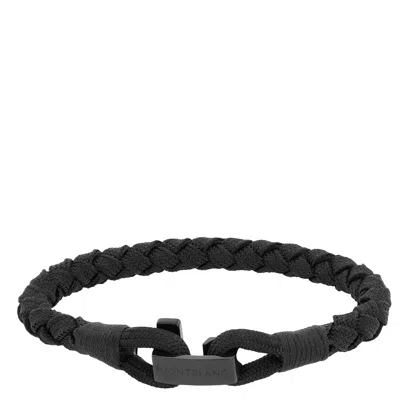 Montblanc T-hook Bracelet In Black Nylon & Stainless Steel In ["black"]