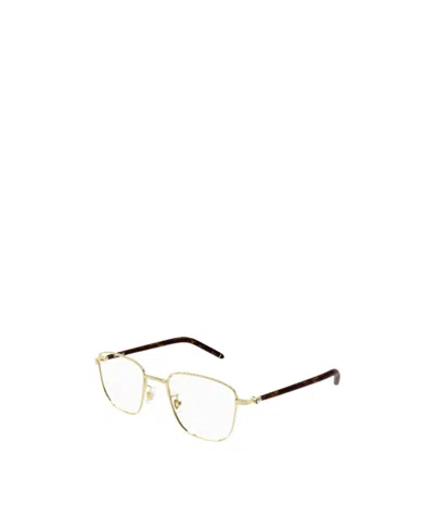 Montblanc Tortoiseshell-effect Square-frame Glasses In White