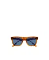 Montblanc Tortoiseshell-effect Square-frame Sunglasses In Brown