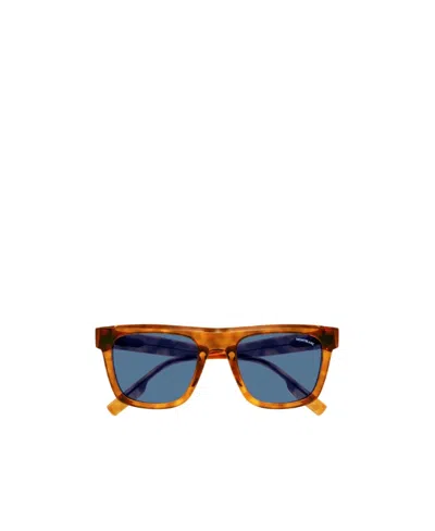 Montblanc Tortoiseshell-effect Square-frame Sunglasses In Brown