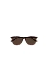 Montblanc Tortoiseshell-effect Square Sunglasses In Brown