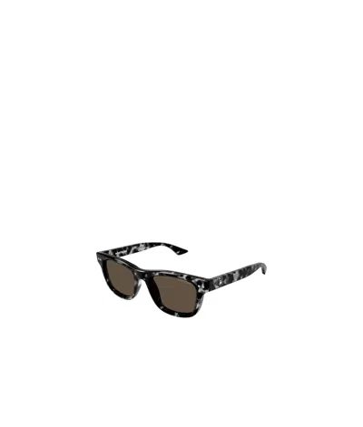 Montblanc Tortoiseshell-effect Sunglasses In Black