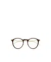 Montblanc Tortoiseshell Round-frame Glasses In Multicolor
