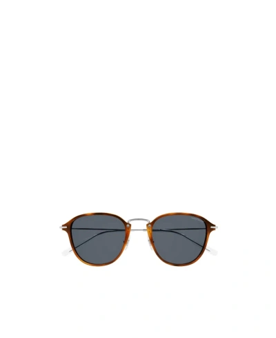 Montblanc Tortoiseshell Round-frame Sunglasses In Gray