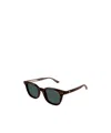 Montblanc Tortoiseshell Square-frame Sunglasses In Green
