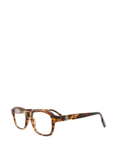 Montblanc Tortoiseshell-effect Glasses In Brown