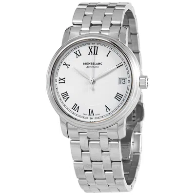 Montblanc Tradition Automatic Silver Dial Ladies Watch 124783 In Metallic