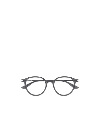 Montblanc Translucent Round-frame Glasses In Grey
