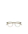 Montblanc Translucent Round-frame Glasses In Yellow