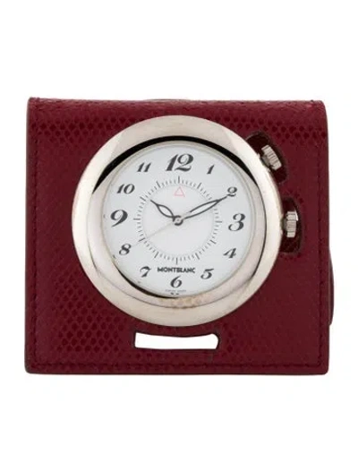 Pre-owned Montblanc Travel Alarm Clock In Multi