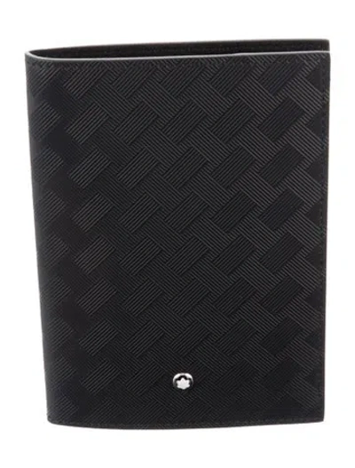 Pre-owned Montblanc Travel Notepad Wallet In Black