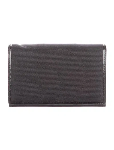 Pre-owned Montblanc Trifold Wallet In Black