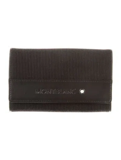 Pre-owned Montblanc Trifold Wallet In Black