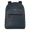 Montblanc Sartorial Medium Backpack 3 Compartments In Blue