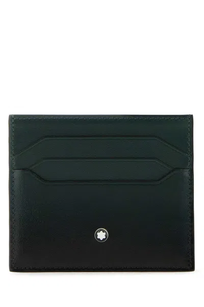 MONTBLANC TWO-TONE LEATHER CARD HOLDER