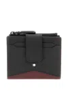 Montblanc Two-tone Leather Wallet In Black